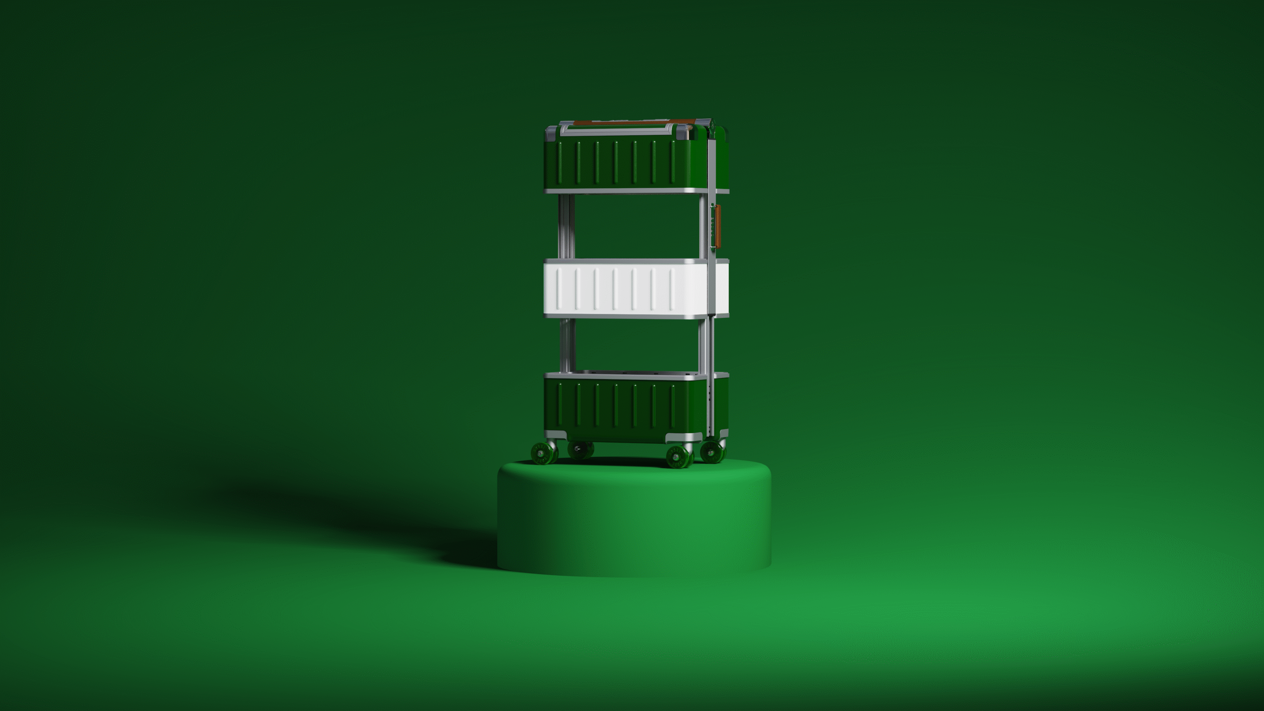 Drobe Cabin – Green open